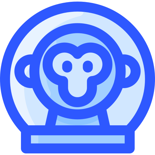 Monkey Vitaliy Gorbachev Blue icon