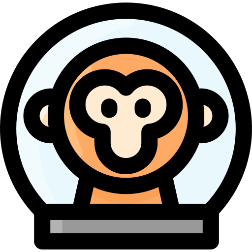 scimmia Vitaliy Gorbachev Lineal Color icona