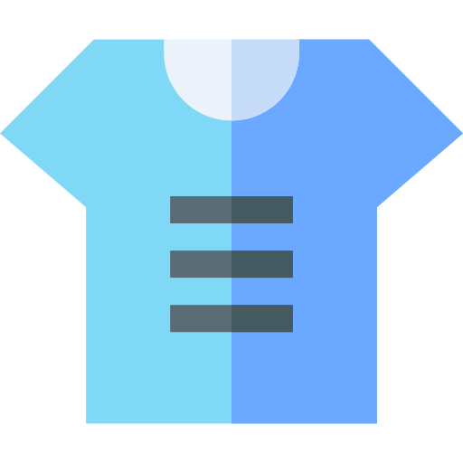 camiseta Basic Straight Flat icono