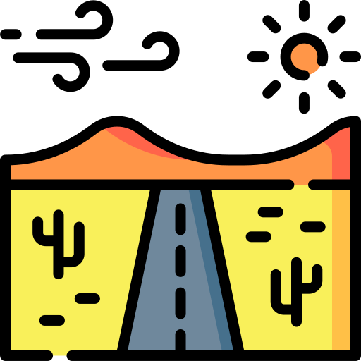 la carretera Special Lineal color icono