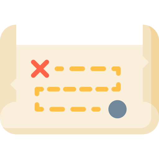 mapa do tesouro Special Flat Ícone
