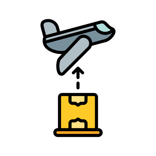 Plane Generic Outline Color icon