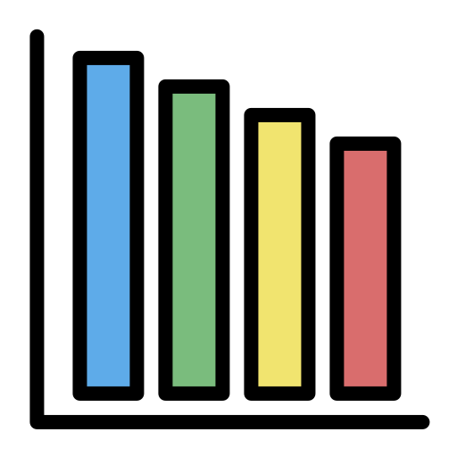 チャート Generic Outline Color icon