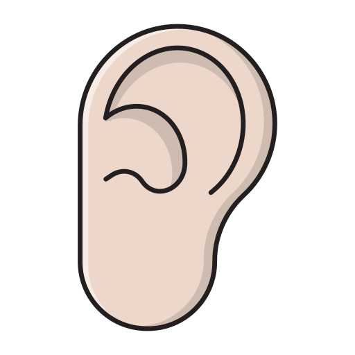 耳 Vector Stall Lineal Color icon