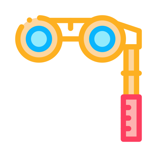 双眼鏡 Generic Outline Color icon