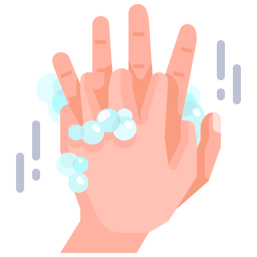 Washing hand Justicon Flat icon