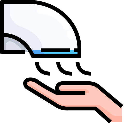 secador de manos Justicon Lineal Color icono