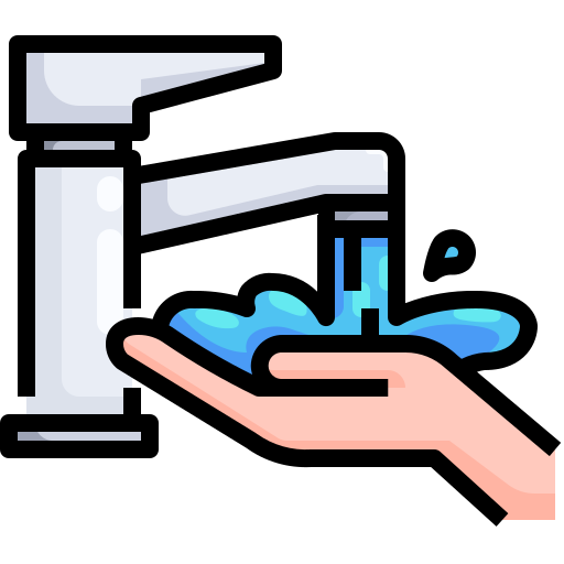 Washing hand Justicon Lineal Color icon