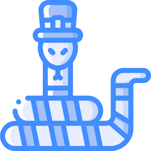 serpiente Basic Miscellany Blue icono
