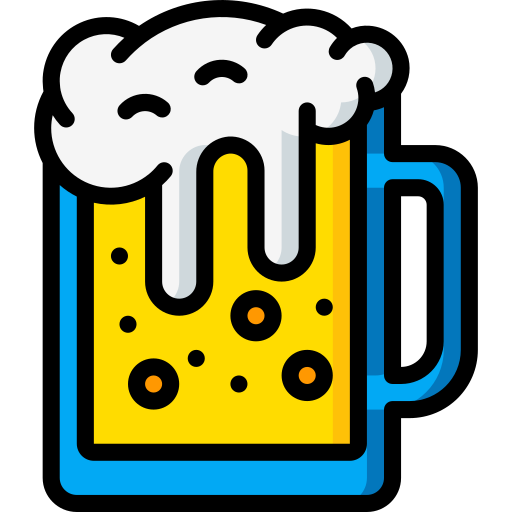 ビール Basic Miscellany Lineal Color icon