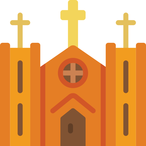 iglesia Basic Miscellany Flat icono