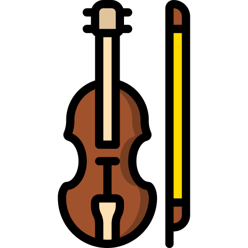 바이올린 Basic Miscellany Lineal Color icon