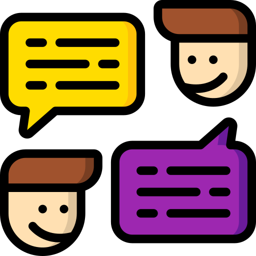 conversaciones Basic Miscellany Lineal Color icono
