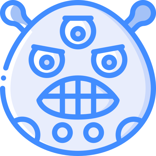 怒り Basic Miscellany Blue icon