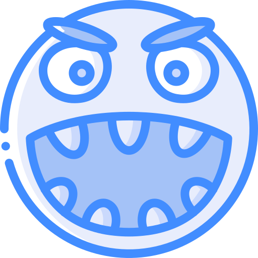 enojado Basic Miscellany Blue icono