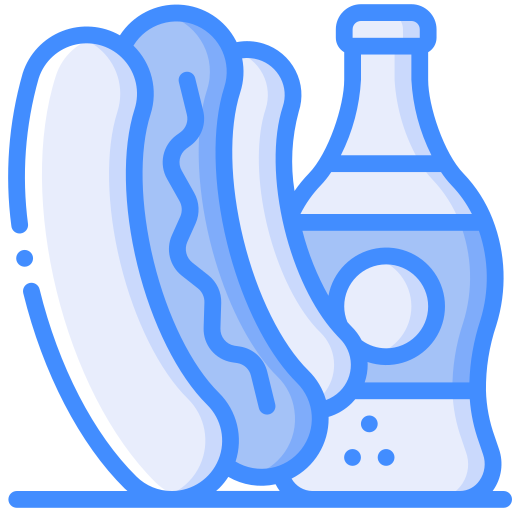 hotdog Basic Miscellany Blue icon