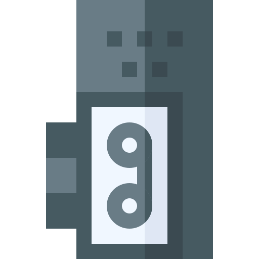 Voice recorder Basic Straight Flat icon