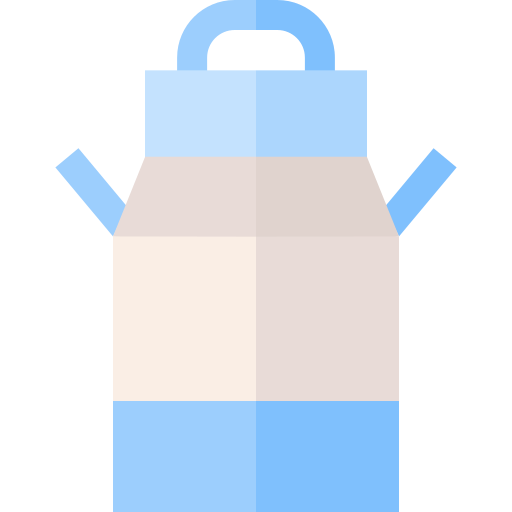 Milk can Basic Straight Flat icon