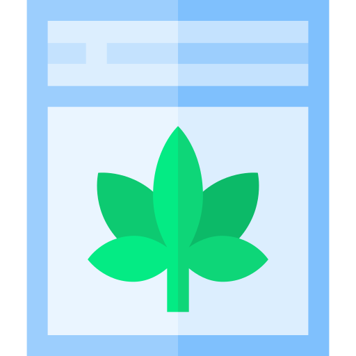 Cannabis Basic Straight Flat icon