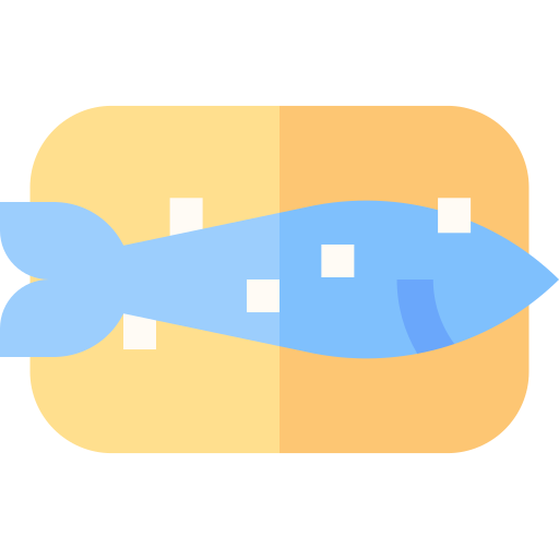 poisson Basic Straight Flat Icône