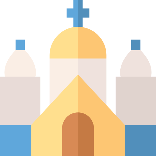 Церковь Basic Straight Flat иконка