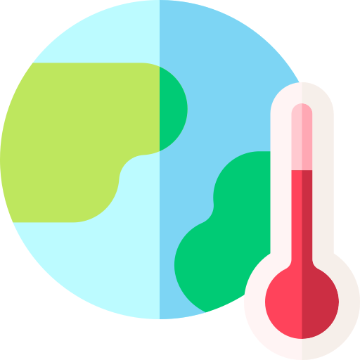 地球温暖化 Basic Rounded Flat icon