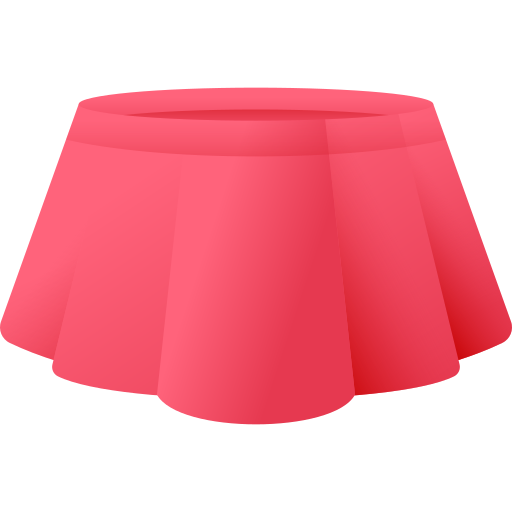 falda 3D Color icono