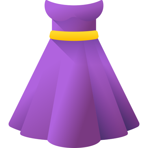 vestido 3D Color icono