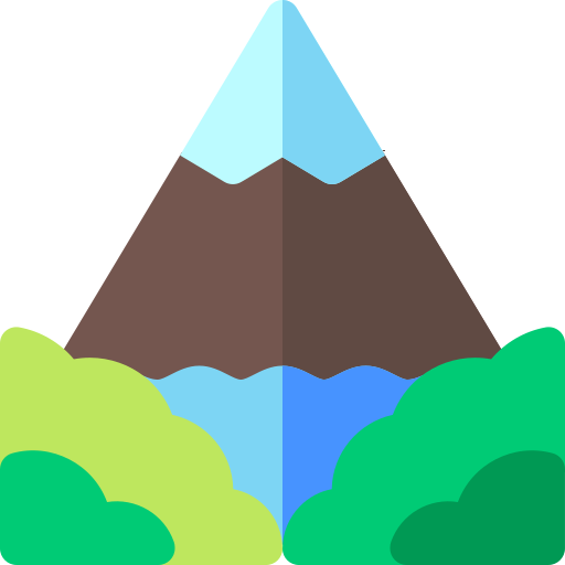 krajobraz Basic Rounded Flat ikona