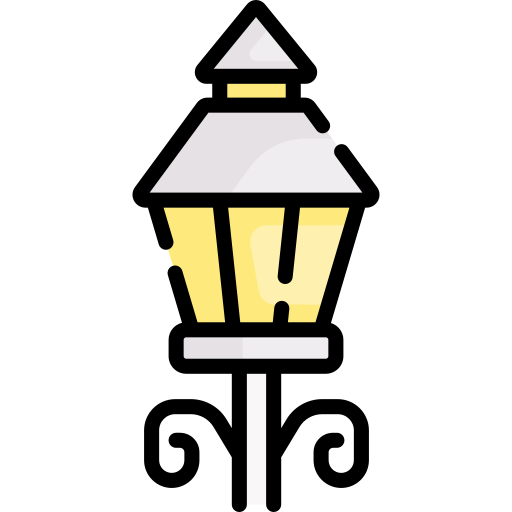 Street lights Special Lineal color icon