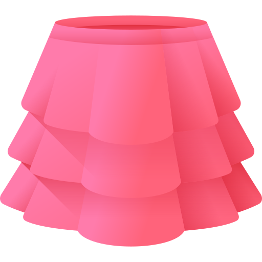 falda 3D Color icono