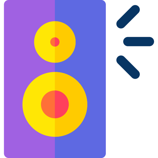 lautsprecher Basic Rounded Flat icon
