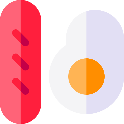 desayuno inglés Basic Rounded Flat icono