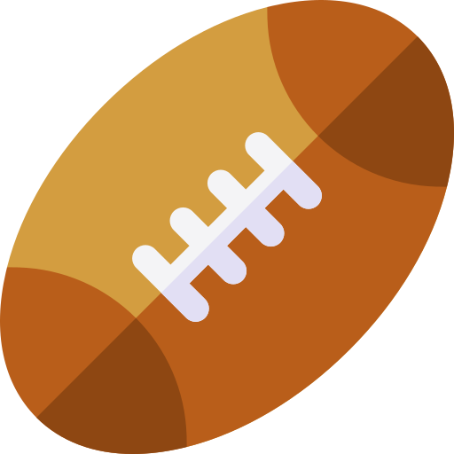 rugby ball Basic Rounded Flat icon