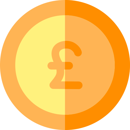 Pound Basic Rounded Flat icon