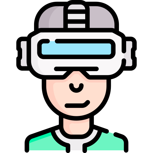 Virtual reality glasses Special Lineal color icon