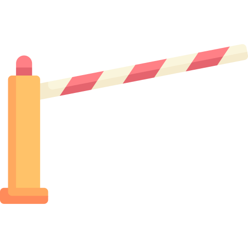 Traffic barrier Special Flat icon