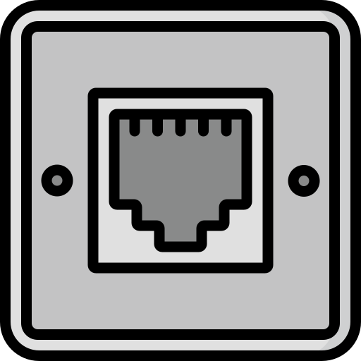 Telephone socket Special Lineal color icon