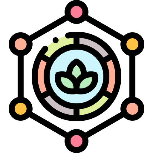 Smart farm Detailed Rounded Lineal color icon