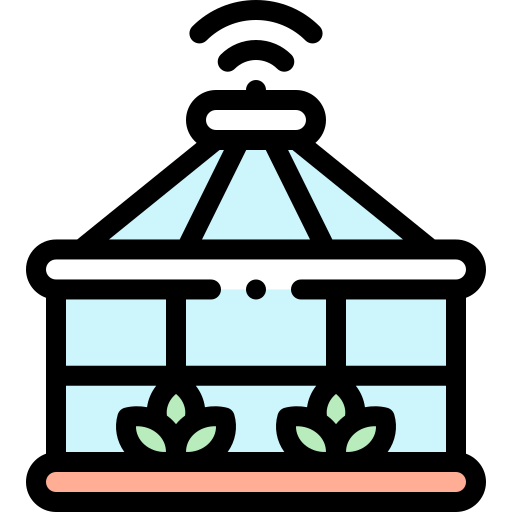 Greenhouse Detailed Rounded Lineal color icon