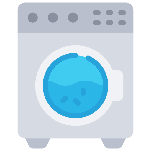 máquina de lavar Juicy Fish Flat Ícone
