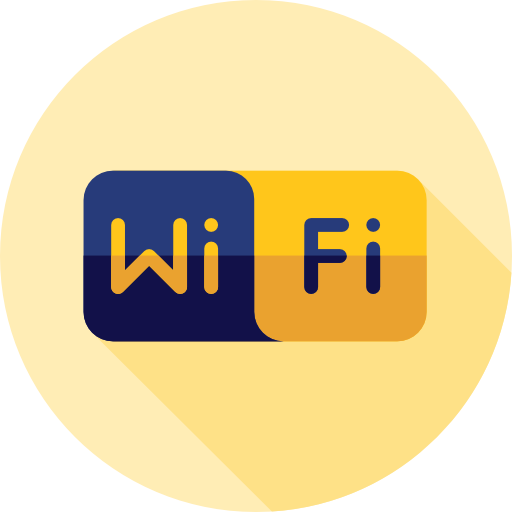 wifi Flat Circular Flat icona