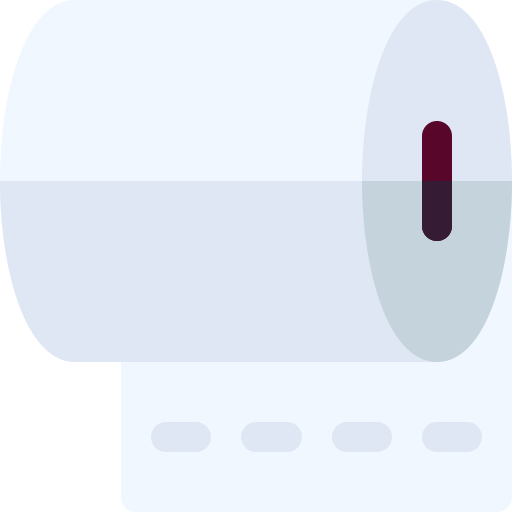 Toilet paper Basic Rounded Flat icon