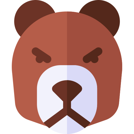 Медвежий рынок Basic Rounded Flat иконка