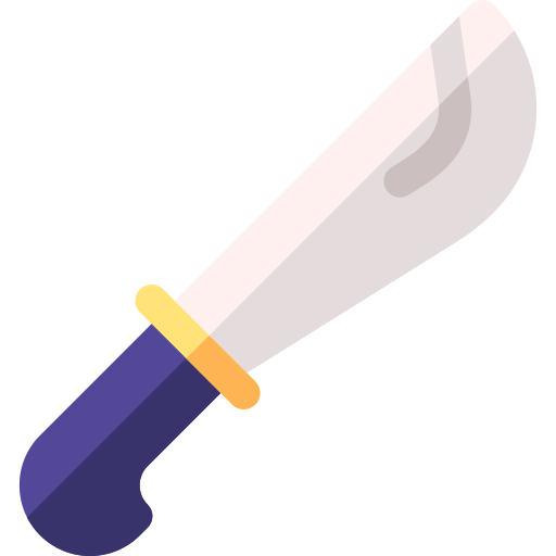 machete Basic Rounded Flat icono