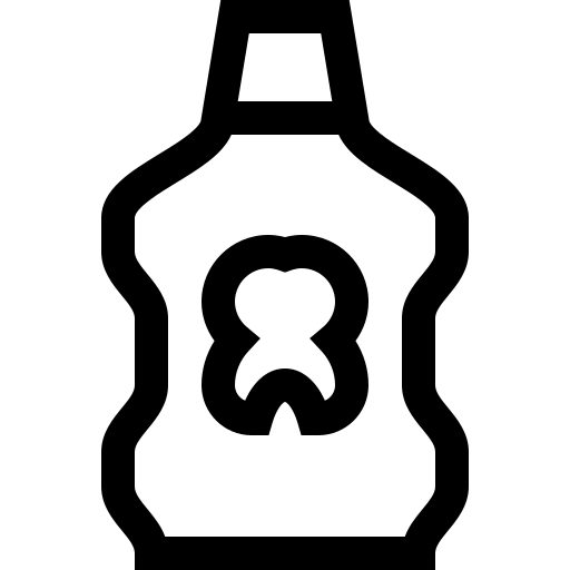 enxaguatório bucal Basic Straight Lineal Ícone