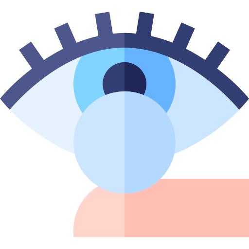 kontaktlinse Basic Straight Flat icon