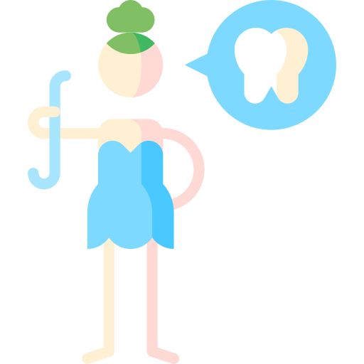 Dental floss Puppet Characters Flat icon