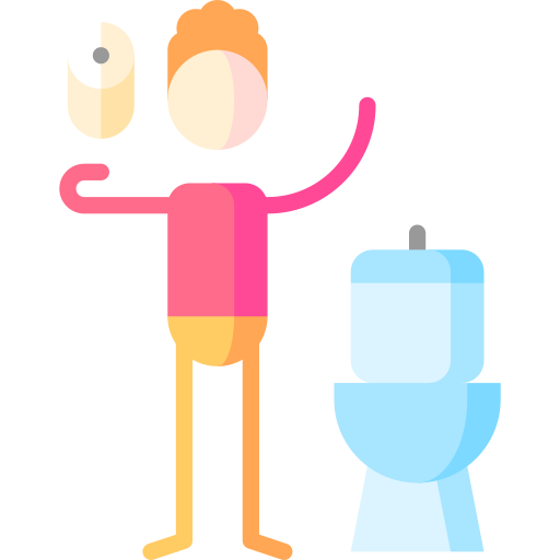 toilettenpapier Puppet Characters Flat icon