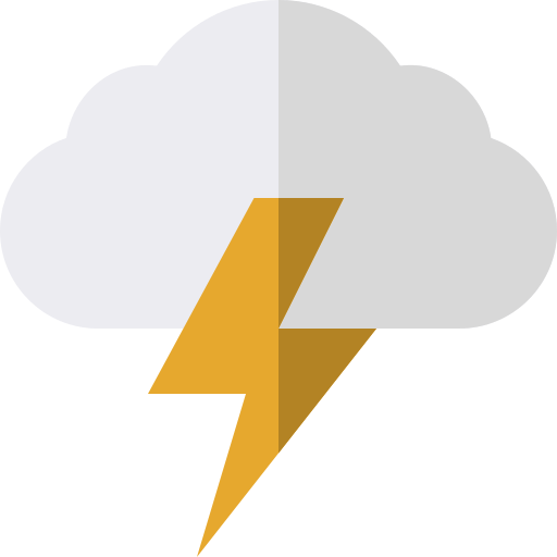 Thunderstorm Basic Straight Flat icon